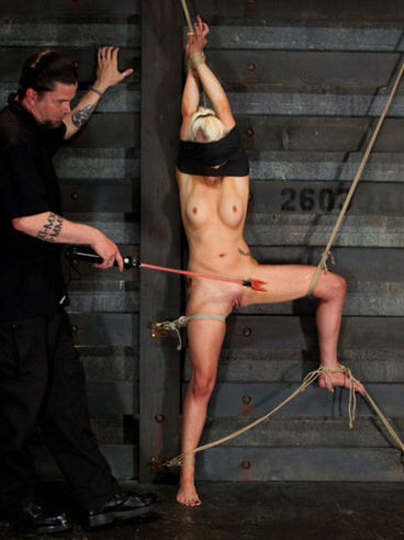 Lorelei Lee Is Hanging From The Ceiling And That Is A Part Of The Bondage Games.