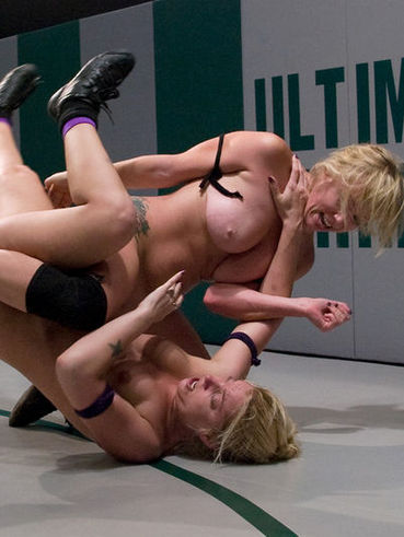 Wrestler Hollie Stevens Gets Doggy Styled By Her Juicy Titted Lesbian Opponent