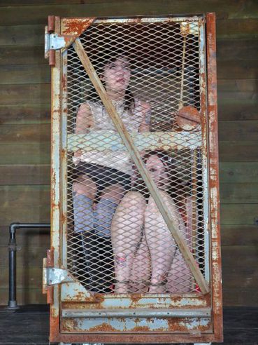 Mollie Rose And Bunny Doll Caged And Inspecting Each Other's Horny And Curvy Bodies During Bonda