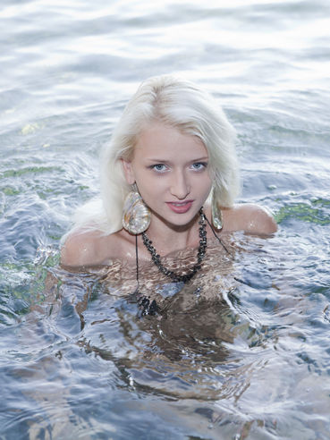 Nika N Is A Stunning Blonde Teen Who Is Stripping At The Beach And Touching Herself