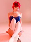 Sassy Redhead Cutie Siobhan Afterlife Posing In Blue Corset And White Stockings