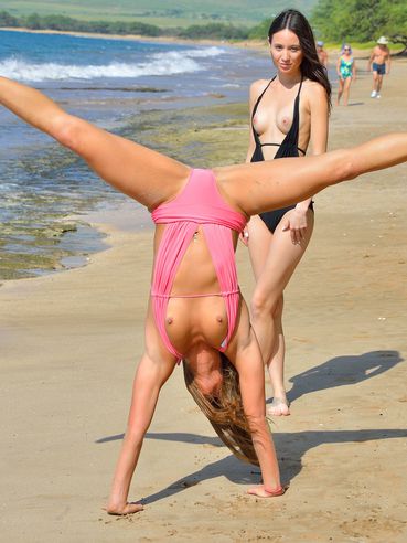 Horny Bikini Babes Mary Ftv And Aubrey Ftv Demonstrate Their Nice Bodies Outdoor