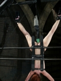 Sarah Blake Gets Suspended Upside Down Before She Finds Green Robotic Dildo In Her Tight Pussy